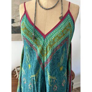 ANTHROPOLOGIE 100% silk Gypsy Dress NWOT never worn
